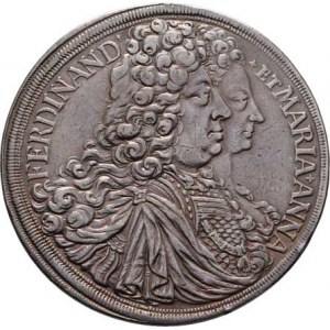 Schwarzenberg, Ferdinand Wilh. Eusebius a Marie Anna, Tolar 1696 MM - na spoluvládu, Vídeň-Mitterma