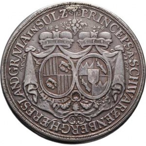 Schwarzenberg, Ferdinand Wilh. Eusebius a Marie Anna, Tolar 1696 MM - na spoluvládu, Vídeň-Mitterma