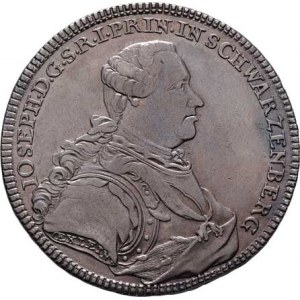 Schwarzenberg, Josef Adam Johann, 1732 - 1782, Tolar 1766 S-N-R, Norimberk, poprsí zprava, opis /