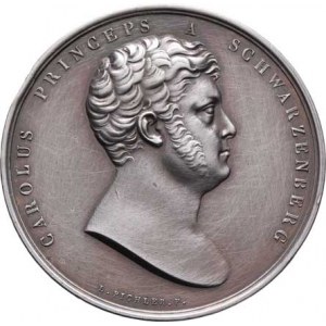 Schwarzenberg Karel - polní maršál, 1771 - 1820, Pichler - pamětní medaile b.l. - poprsí zprava, op
