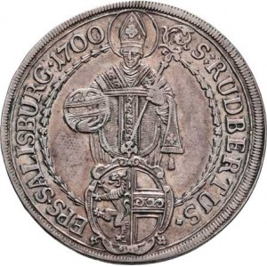 Salzburg-arcib., Jan Arnošt Thun, 1687 - 1709, Tolar 1700, Zot.2172, Pr.1806, KM.254, 29.386g,