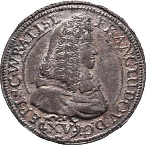 Vratislav-biskup., Franz Ludwig v.Pfalz, 1683 - 1732, XV Krejcar 1694 LP-H, Sa.203 (obr.76), 5.821g