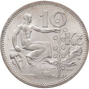 Československo 1918 - 1938, 10 Koruna 1932, KM.15 (Ag700), 10.060g, nep.hr.,