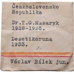 Československo 1918 - 1938, 10 Koruna 1933 (Ag700), 9.910g, nep.hr., dr.rysky,