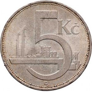 Československo 1918 - 1938, 5 Koruna 1928, KM.11 (Ag500), 6.987g, dr.hr.,