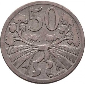 Československo 1918 - 1938, 50 Haléř 1926, KM.2 (CuNi), 4.911g, dr.hr.,