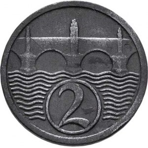 Československo 1918 - 1938, 2 Haléř 1923, KM.5 (Zn), 1.927g, dr.hr., pěkná