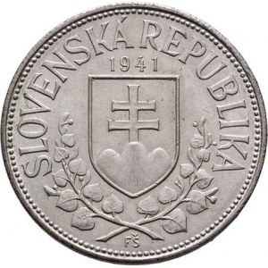 Slovenská republika, 1939 - 1945, 20 Koruna 1941 - jednoduchý kříž na rotundě, KM.7.1