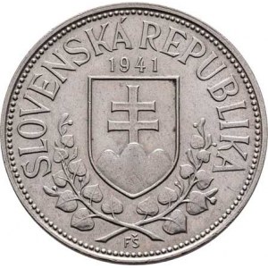 Slovenská republika, 1939 - 1945, 20 Koruna 1941 - jednoduchý kříž na rotundě, KM.7.1