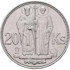 Slovenská republika, 1939 - 1945, 20 Koruna 1941 - dvojitý kříž na rotundě, KM.7.2
