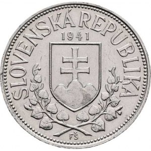 Slovenská republika, 1939 - 1945, 20 Koruna 1941 - dvojitý kříž na rotundě, KM.7.2