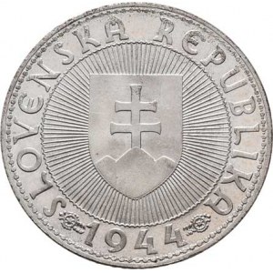 Slovenská republika, 1939 - 1945, 10 Koruna 1944 - s křížem na kaplici, KM.9.1 (Ag500),