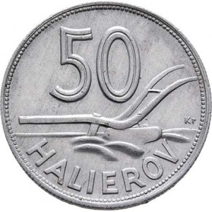 Slovenská republika, 1939 - 1945, 50 Haléř 1944, KM.5a (hliník), 1.016g, nep.vady