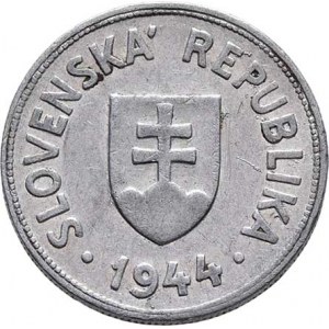 Slovenská republika, 1939 - 1945, 50 Haléř 1944, KM.5a (hliník), 0.993g, dr.hr.,