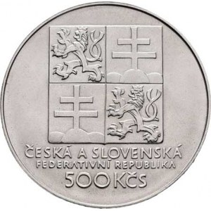 Československo 1990 - 1993, 500 Koruna 1993 - 100 let Československého tenisu,