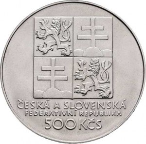 Československo 1990 - 1993, 500 Koruna 1993 - 100 let Československého tenisu,