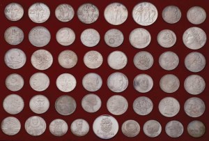 Pamětní mince Československa 1954 - 1993, Kompletní sbírka pamětních stříbrných mincí ve dvou