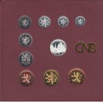Česká republika, 1993 -, Sada oběhových mincí v původní etui - ročník 1998,