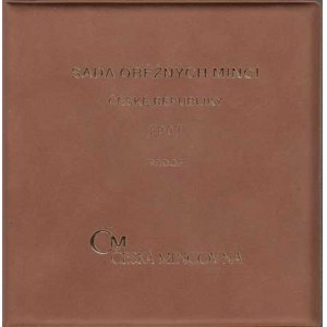 Česká republika, 1993 -, Sada oběhových mincí v původní etui - ročník 2007,