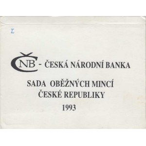 Česká republika, 1993 -, Sada oběhových mincí v původní etui - ročník 1993,