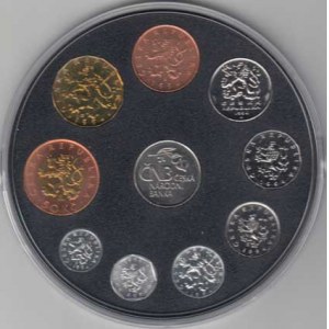 Česká republika, 1993 -, Sada oběhových mincí v původní etui - ročník 1994,