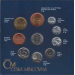 Česká republika, 1993 -, Sada oběhových mincí v původní etui - ročník 1995,