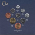 Česká republika, 1993 -, Sada oběhových mincí v původní etui - ročník 1996,