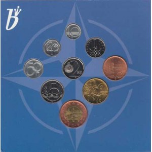 Česká republika, 1993 -, Sada oběhových mincí v původní etui - ročník 1999,