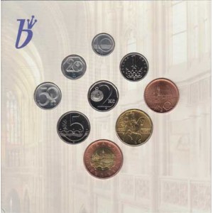 Česká republika, 1993 -, Sada oběhových mincí v původní etui - ročník 1999,