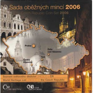 Česká republika, 1993 -, Sada oběhových mincí v původní etui - ročník 2006,