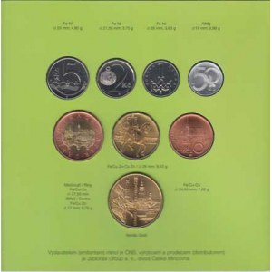 Česká republika, 1993 -, Sada oběhových mincí v původní etui - ročník 2007,