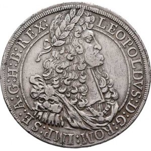 Leopold I., 1657 - 1705, Tolar 1691, Hall, Nech.2391, M-A.190 - lví hlava