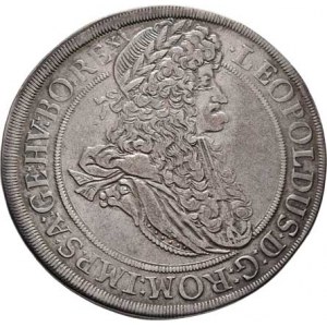 Leopold I., 1657 - 1705, 1/2 Tolar 1693, Vídeň, Nech.1884, M-A.192, lví hlava