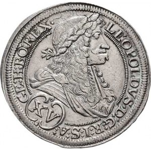 Leopold I., 1657 - 1705, XV Krejcar 1695 IA, Št.Hradec-Aigmann, Höll.95.1.1,