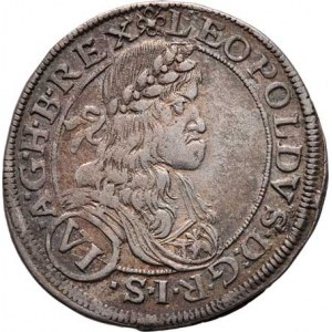 Leopold I., 1657 - 1705, VI Krejcar 1664 CA, Vídeň-Cetto, Nech.1929v, M-A.163,