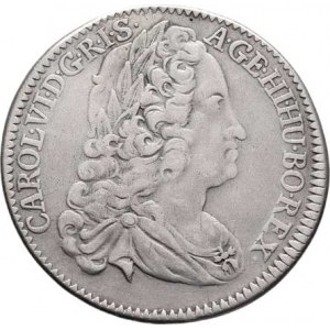 Karel VI., 1711 - 1740, 1/4 Tolar 1740, Hall, M-A.240, 6.859g, nep.nedor.,