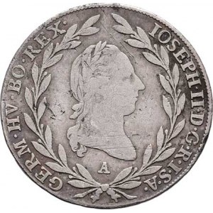 Josef II., (1765 -) 1780 - 1790, 10 Krejcar 1787 A, Vídeň, P.32, M-A.289, 3.643g,