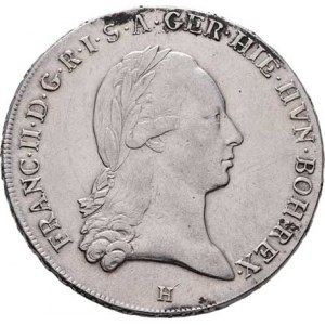 František II., 1792 - 1835, Tolar křížový 1795 H, Günzburg, 29.479g, nep.hr.,