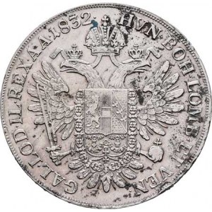 František II., 1792 - 1835, 1/2 Tolar konvenční 1832 A, Vídeň, 13.844g, dobře