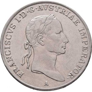 František II., 1792 - 1835, 1/2 Tolar konvenční 1834 A, Vídeň, 13.979g, nep.hr.,