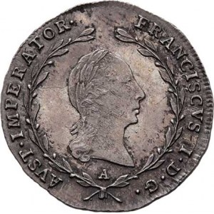 František II., 1792 - 1835, 5 Krejcar 1821 A, Vídeň, 2.232g, zcela nep.just.,