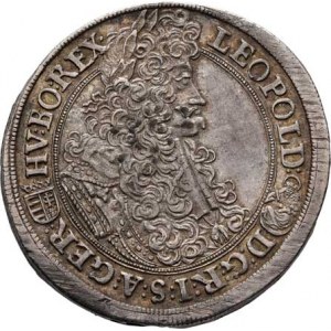 Leopold I., 1657 - 1705, 1/2 Tolar 1700 KB, Kremnica, Nech.1116, Husz.1403,
