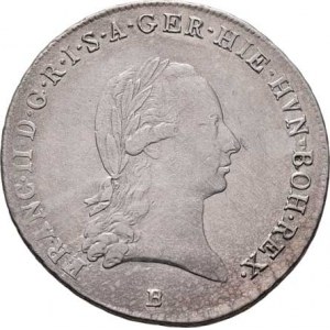 František II., 1792 - 1835, 1/4 Tolar křížový 1797 B, Kremnica, 7.337g, mírně