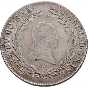 František II., 1792 - 1835, 20 Krejcar 1804 B, Kremnica, 6.660g, nep.just.,