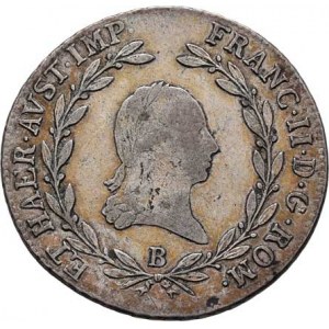 František II., 1792 - 1835, 20 Krejcar 1806 B - s říšskou korunou a tituly císaře