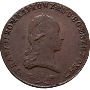 František II., 1792 - 1835, Cu 6 Krejcar 1800 B, Kremnica, 12.663g, nep.nedor.,