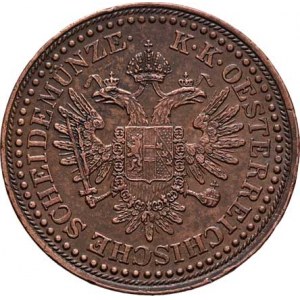 Konvenční měna, údobí let 1848 - 1857, 3 Krejcar 1851 A, 16.425g, dr.hr., pěkná patina,