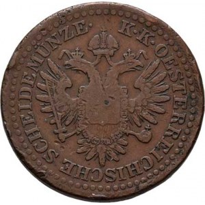 Konvenční měna, údobí let 1848 - 1857, 3 Krejcar 1851 G, 16.216g, nedor., hrany, rysky,