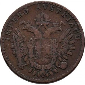 Konvenční měna, údobí let 1848 - 1857, 3 Centesimi 1852 M - menší typ, 3.302g, dr.hr.,