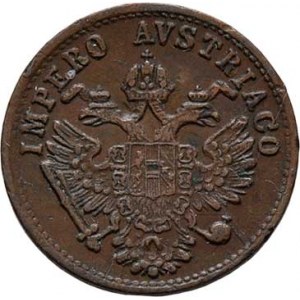 Konvenční měna, údobí let 1848 - 1857, Centesimo 1852 V - menší typ, 1.044g, nep.hr.,